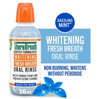 TheraBreath Whitening Fresh Breath Oral Rinse Dazzling Mint