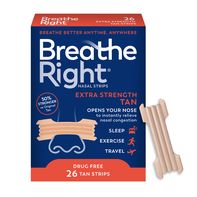 Breathe Right Extra Strength Tan Nasal Strips 26 ea