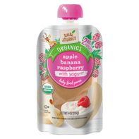 Little Journey Apple Banana Raspberry Yogurt Baby Food Puree