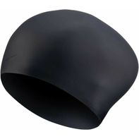 Nike Long Hair Silicone Swim Cap - Black - One Size