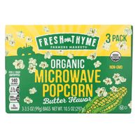 Fresh Thyme Market Org Butter Microwave Popcorn