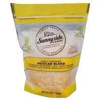 Sunnyside Farms Mexican Blend Fancy Shredded A Blend Of Monterey Jack Mild Cheddar Asadero And Queso Quesadilla Cheeses