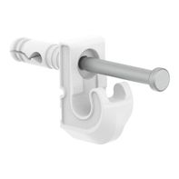 ClosetMaid Fixed Mount Drywall Back Clips - White