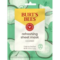 Burt's Bees Refreshing Sheet Mask with Cucumber, 99% Natural Origin