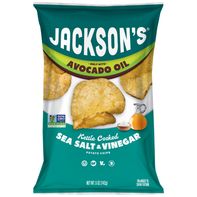 Jackson's Chips Sea Salt & Vinegar Avocado Oil Cooked Kettle Chips
