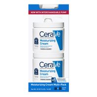 CeraVe Moisturizing Cream Interchangeable Multi-Pack, 16 oz Jar with Pump + 16 oz Jar