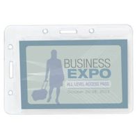 Office Depot Plastic Convertible Badge Holders - Clear - 3 1/2" x 2 1/2"