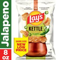 Lay's Kettle Cooked Potato Chips, Jalapeno Flavored