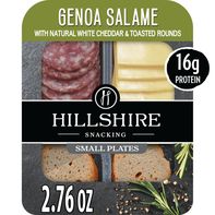Hillshire Farm Snacking Protein Small Plates, Genoa Salami Deli Lunch Meat and White Cheddar Cheese, 2.76 oz