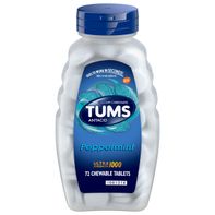 TUMS Chewable Ultra Strength Heartburn Relief Peppermint Antacid Tablets