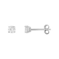 Primrose Sterling Silver Cubic Zirconia Stud Earrings