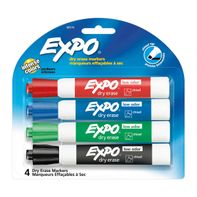 EXPO Dry Erase Markers, Assorted Ink, Low Odor
