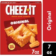Cheez-It Original Cheese Crackers, Baked Snack Crackers, 7 oz