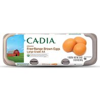 CADIA Organic Free-Range Brown Eggs Large Grade AA