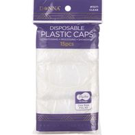 Donna Plastic Caps, Disposable, Clear, One Size Fits All