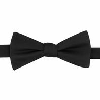 Bespoke Apothecary Men's Pre-Tied Bow Tie - Black Sateen