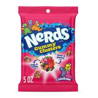 NERDS Gummy Clusters Candy Rainbow Crunchy And Gummy