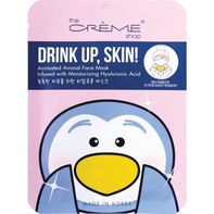 The Crème Shop Face Mask, Animated Animal, Drink Up, Skin!