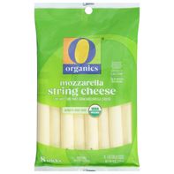 O Organics String Cheese, Part-Skim, Low Moisture, Mozzarella