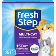 Fresh Step Multi-Cat Extra Strength Formula Clumping Litter With Febreze Freshness