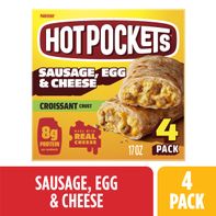 Hot Pockets Frozen Snack Croissant Crust Sausage Egg Cheese