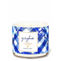 Gingham 3-Wick Candle