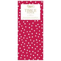 Caspari 20" x 30" Painted Dots Red Tissue