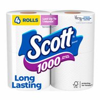 Scott 1000 Toilet Paper, Septic-Safe, Toilet Tissue