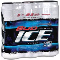 Bud Ice Beer, 3 Pack 25 Fl. Oz. Cans