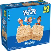 Kellogg's Rice Krispies Treats, Original, 0.78 oz, 60 ct