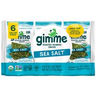 gimMe Organic Sea Salt Roasted Seaweed Snack