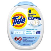 Tide PODS Free & Gentle Liquid Laundry Detergent Soap Pacs