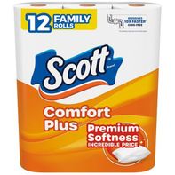 Scott ComfortPlus Toilet Paper, 1-Ply