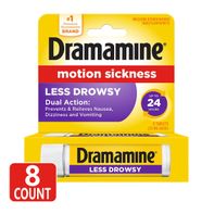 Dramamine Motion Sickness Relief, Less Drowsy Formula, 25 mg