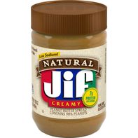 Jif Creamy Natural Peanut Butter