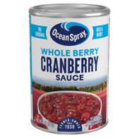 Ocean Spray Whole Cranberry Sauce, Canned Side Dish