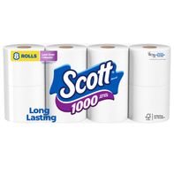 Scott 1000 Toilet Paper, Septic-Safe, Toilet Tissue