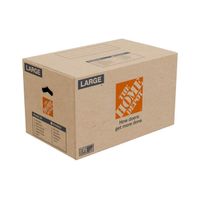 The Home Depot Large Moving, Shipping, Packing Box With Handles