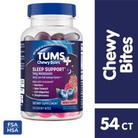 TUMS+Heartburn+ Sleep Support Chewable Tablets for Occasional Heartburn Relief with Melatonin