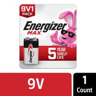 Energizer MAX 9V Batteries , 9 Volt Alkaline Batteries