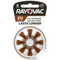 RAYOVAC Size 312 Hearing Aid Batteries