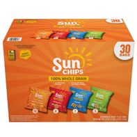 SunChips Whole Grain Snacks, Variety Pack, 1.5 oz, 30 ct