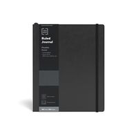 TRU RED Large Black Flexible Cover Ruled Journal