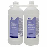 Aaron Health 70% Rubbing Alcohol, 32 fl oz, 2-count