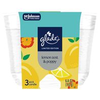 Glade 3 Wick Lemon Zest & Poppy Candle