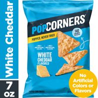 PopCorners Popped-Corn Snack, White Cheddar Flavored