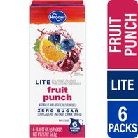 Kroger® Lite Zero Sugar Fruit Punch Instant Drink Mix Packets