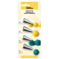 Wilton Large Decorating Tip Set, 4-Piece