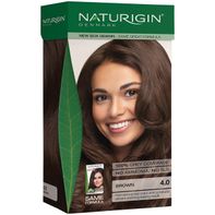 NATURIGIN 4.0 Dark Brown Paraben Free 100% Organic Based Permanent Hair Color
