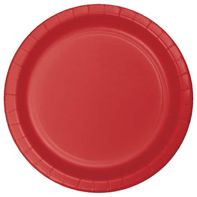 Touch of Color Plates, Classic Red, 6-7/8 Inch